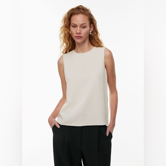 Aritzia Babaton Belfry Blouse Birch XS - Picture 4 of 5